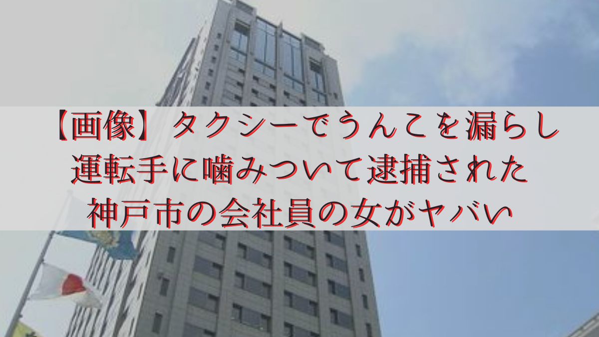 【画像】タクシーでうんこを漏らし運転手に噛みついて逮捕された神戸市の会社員の女がヤバい
